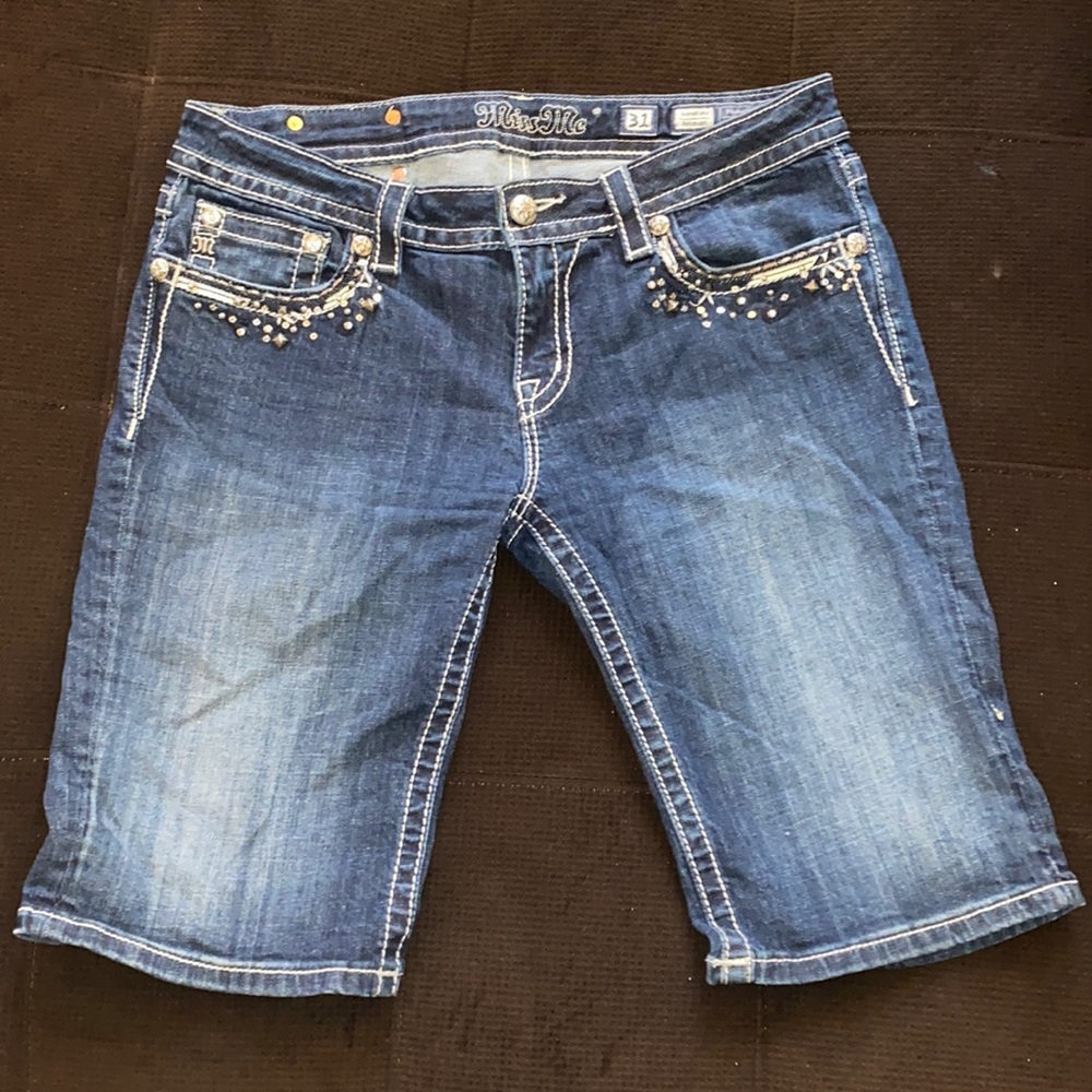 Miss Me jean shorts with bling . Size 31